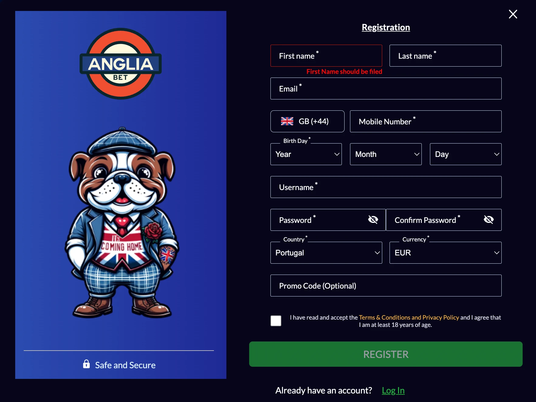 Angliabet mobile gaming